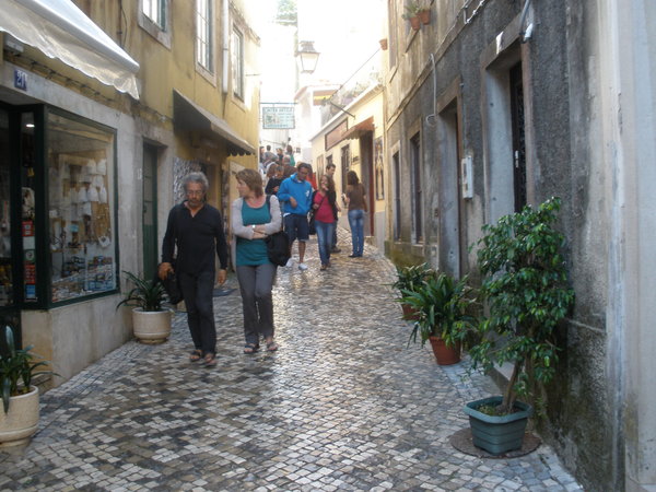 Cobblestone streets of Sintra