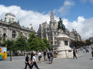 Main street in Porto