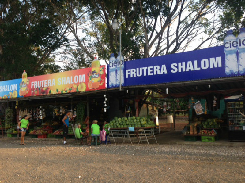 Lots of fruit stalls all over the country