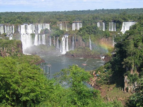 First sight of Iguazu