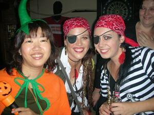 2 pirates and a pumpkin