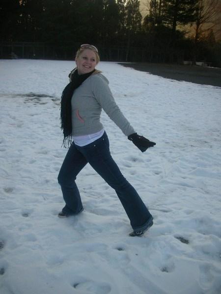 Rebekah in the snow!