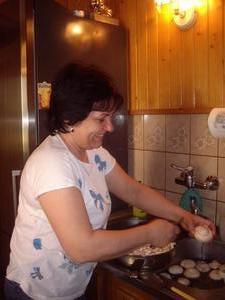 Mama in the kitchen