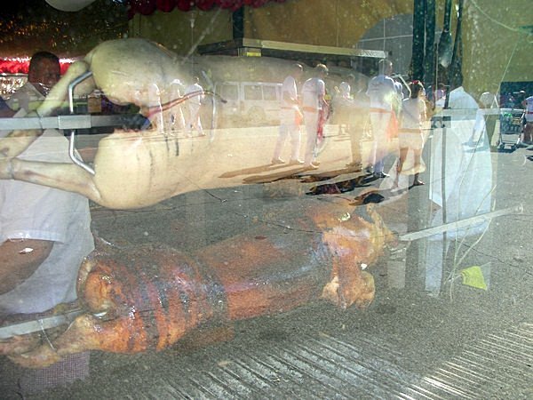 Pig on a Spit. Pamplona, Spain