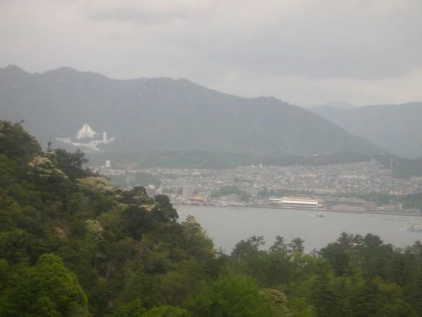 View from the cable car- Miyajima