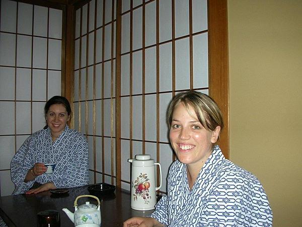 Love the tea and dressing gowns provided when you stay in a ryokan
