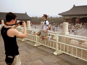 Posing in the Forbidden City