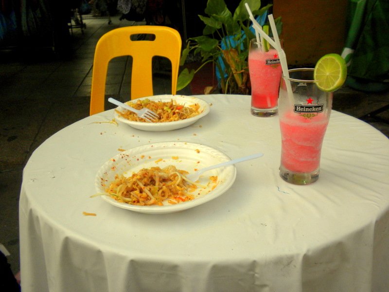 Last Meal of Pad Thai and Cocktails