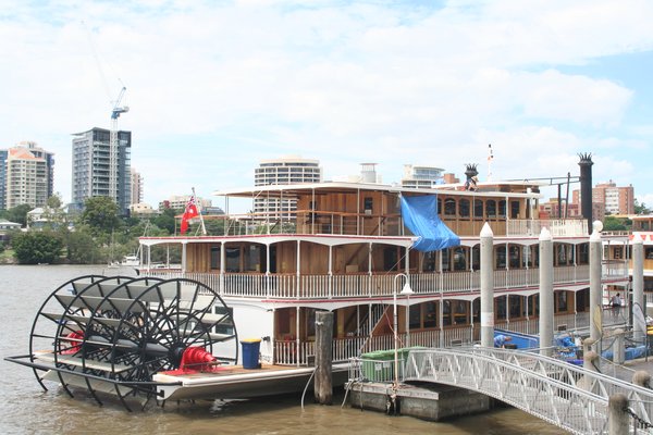 Paddle steamer on the Brisbane river