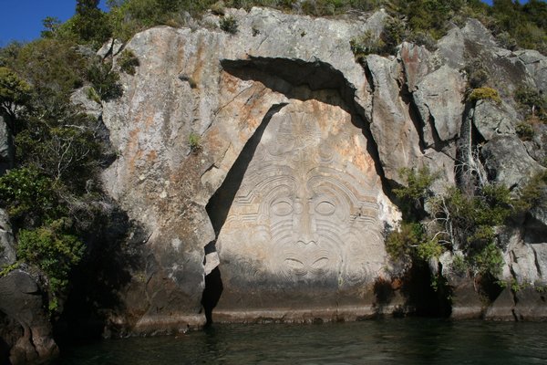 Maori Rock Art, Lake Taupo