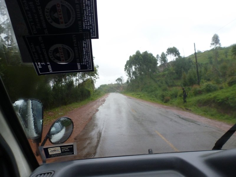 The wet road to Kampala!