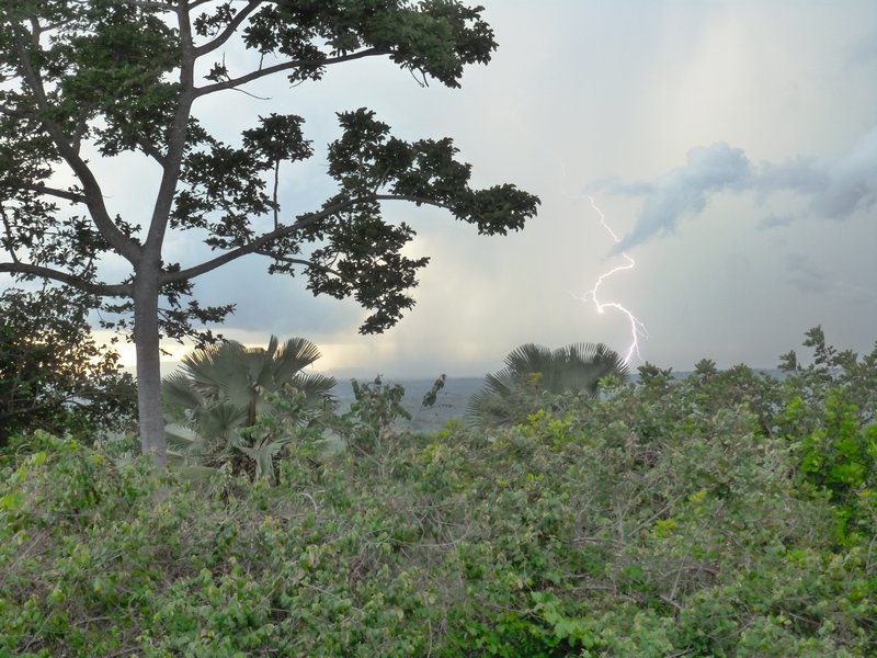 Lightning - the view from Sir Samuel Baker's Fort