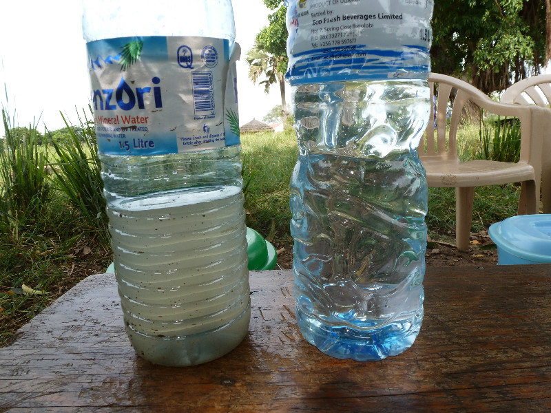 Sawyer water filter - before and after.