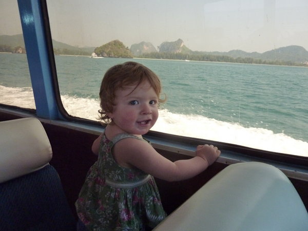 Serena on ferry