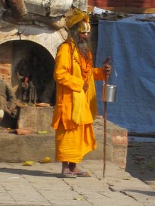 A Sadhu (holy man) in Durbar Square