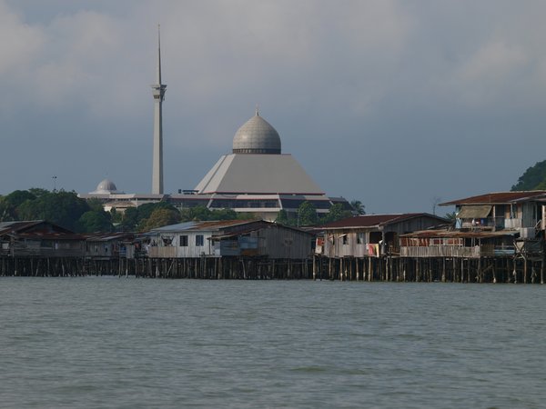 Mosque Overlooking Stilted Village