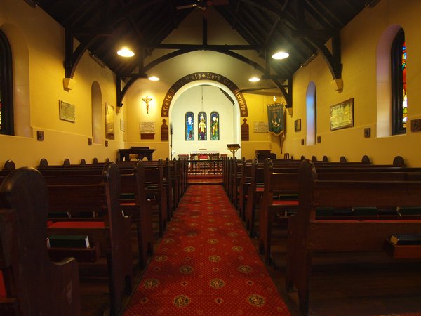 Inside Busselton Church