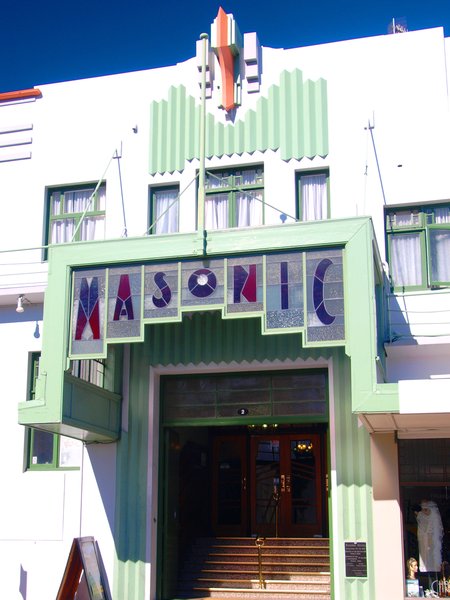 Entrance to Masonic Hotel