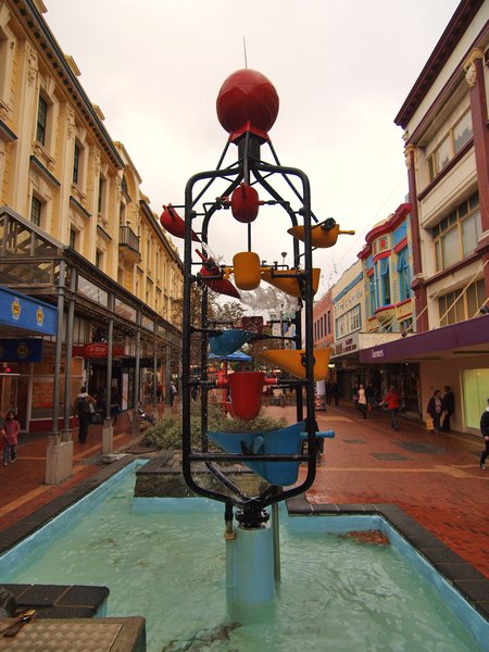 Cuba Street Bucket Fountain