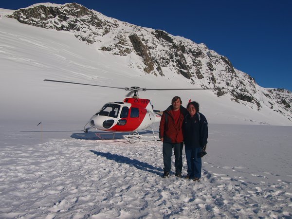 Us with Helicopter