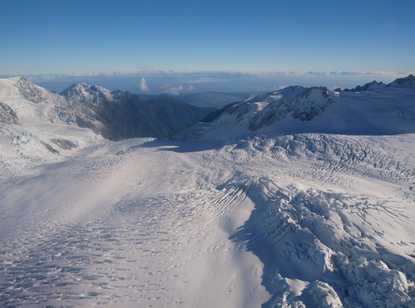 Looking Down Franz Josef Glacier
