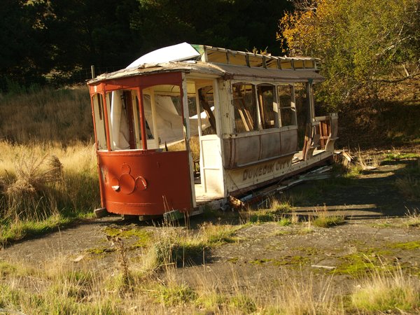 Remains of a Dunedin Tram