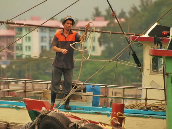 Fisherman Throwing Lasso