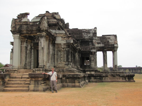 Todd at the Angkor Wat public library