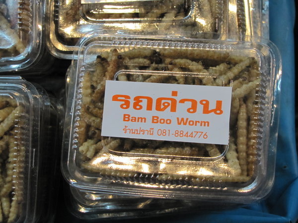 feeling peckish?  i hear bamboo worms are really quite nice with a cold beer