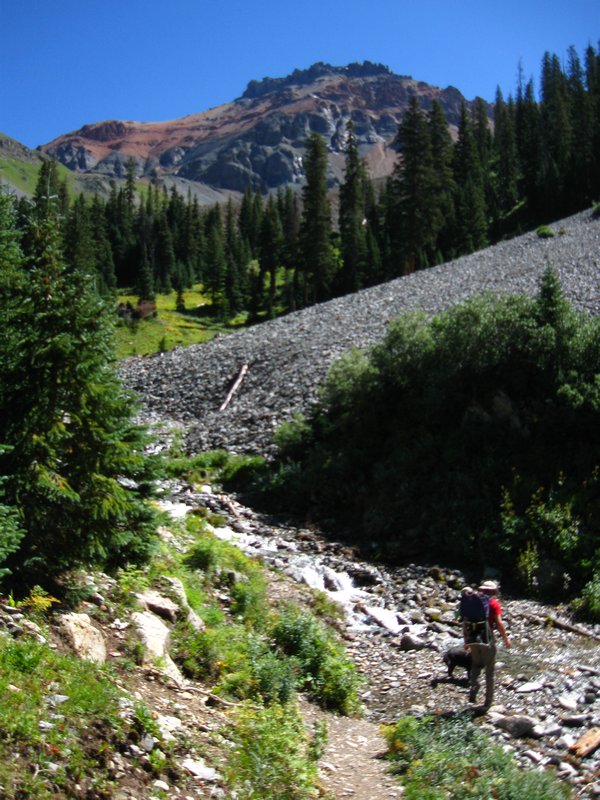 the trail to Hope Lake