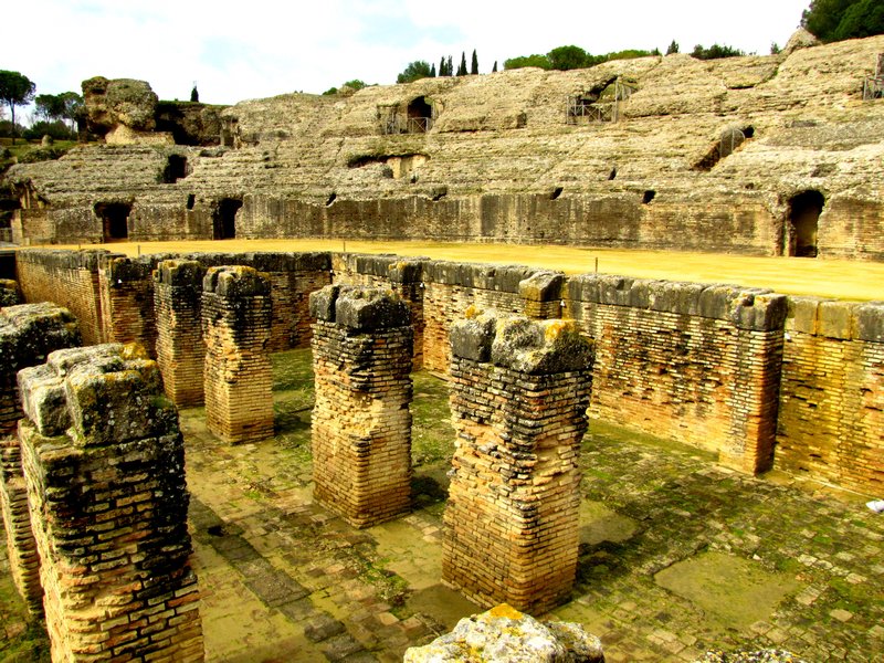 the subterranean pit of the Coliseum