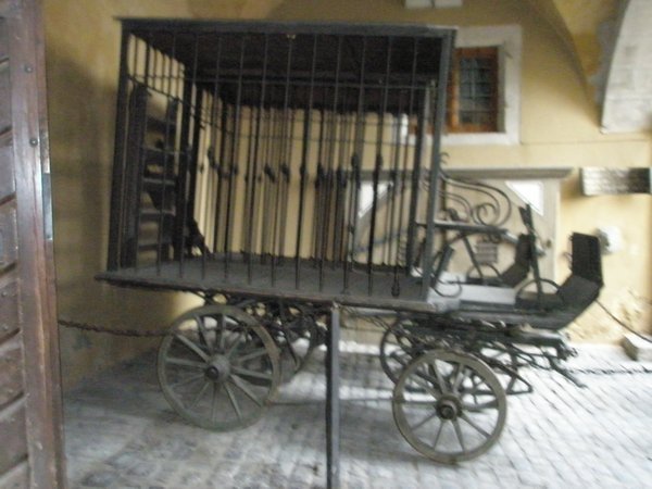 Prisoner Wagon in front of the Kriminal Museum
