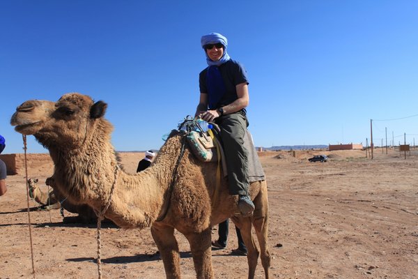 Matt and his trusted camel