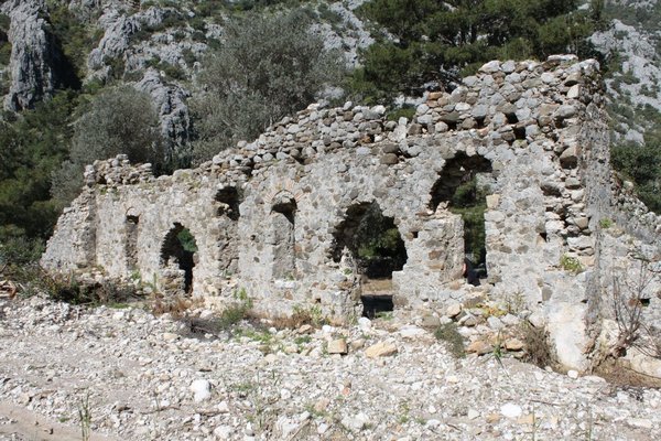 The ruins at Olympos