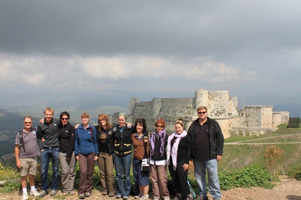 Group photo outside the Castle