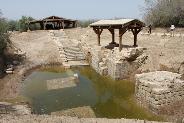 The place where they believe Jesus was baptised, Bethany