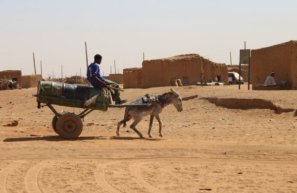 Village near the camel market outside Omdurman