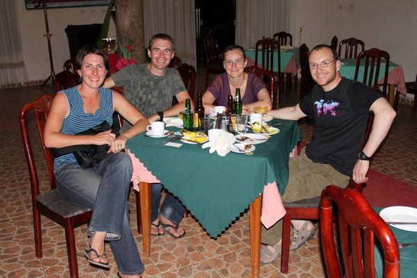 Dinner in Aksum with some fellow travellers