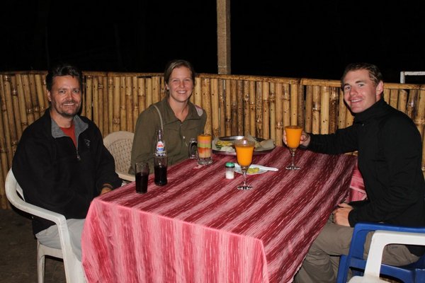 Dinner in Bahir Dar with Rod and Chrissie