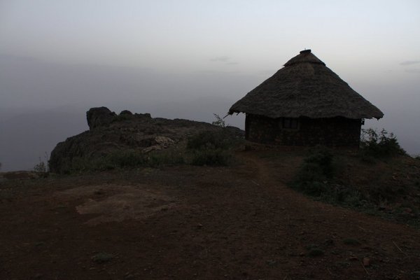 The view at night-time from Mequet Mariam