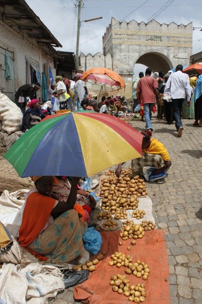 The markets sprawl all over Harar