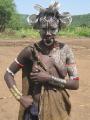 Another character from the Mursi, she slapped Matt on the back of the head wanting her one birr for a photo