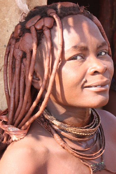 A Himba women with her gorgeous red skin