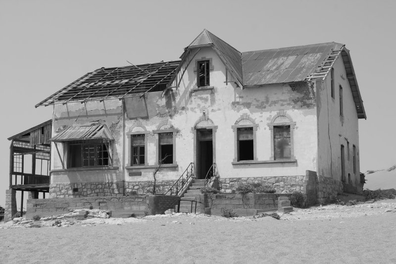 One of the largest houses at Kolmanskop