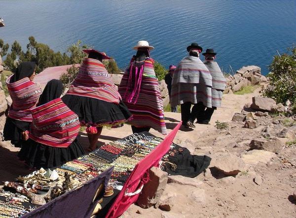 The wedding procession on Taquile