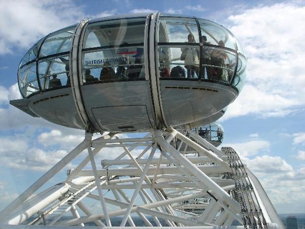 One of the 'pods' in the london eye