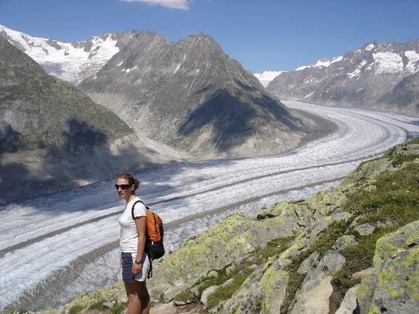 The awesome Aletch Glacier