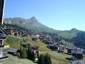 Swiss mauntain town of BettmerAlp