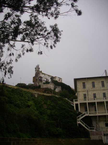 Dark view of Alcatraz