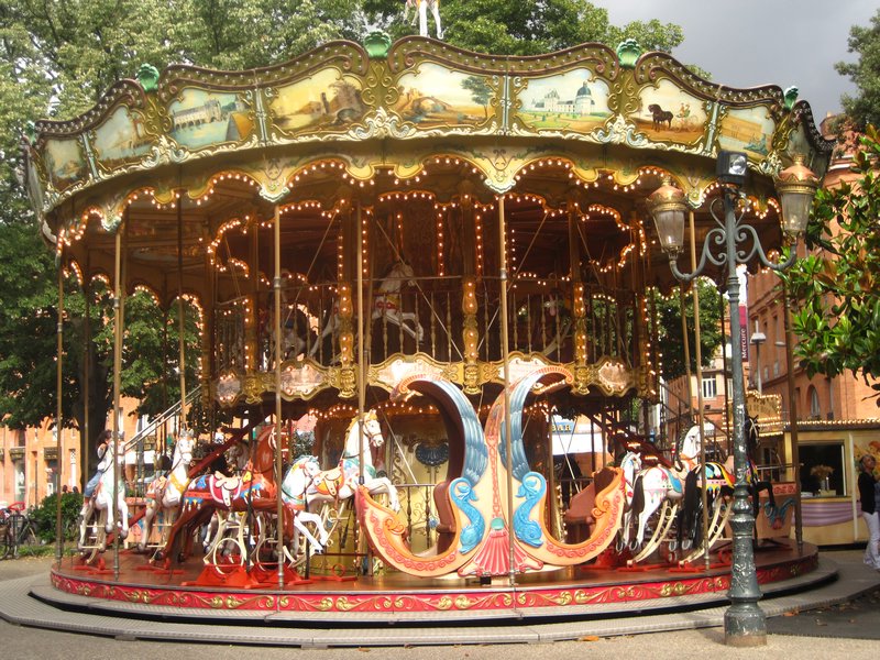 carousel in a park